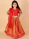 Red And Yellow Colour KID1 Neveli Fancy Festive Wear Girls Lehenga Choli Collection K22LG217RD